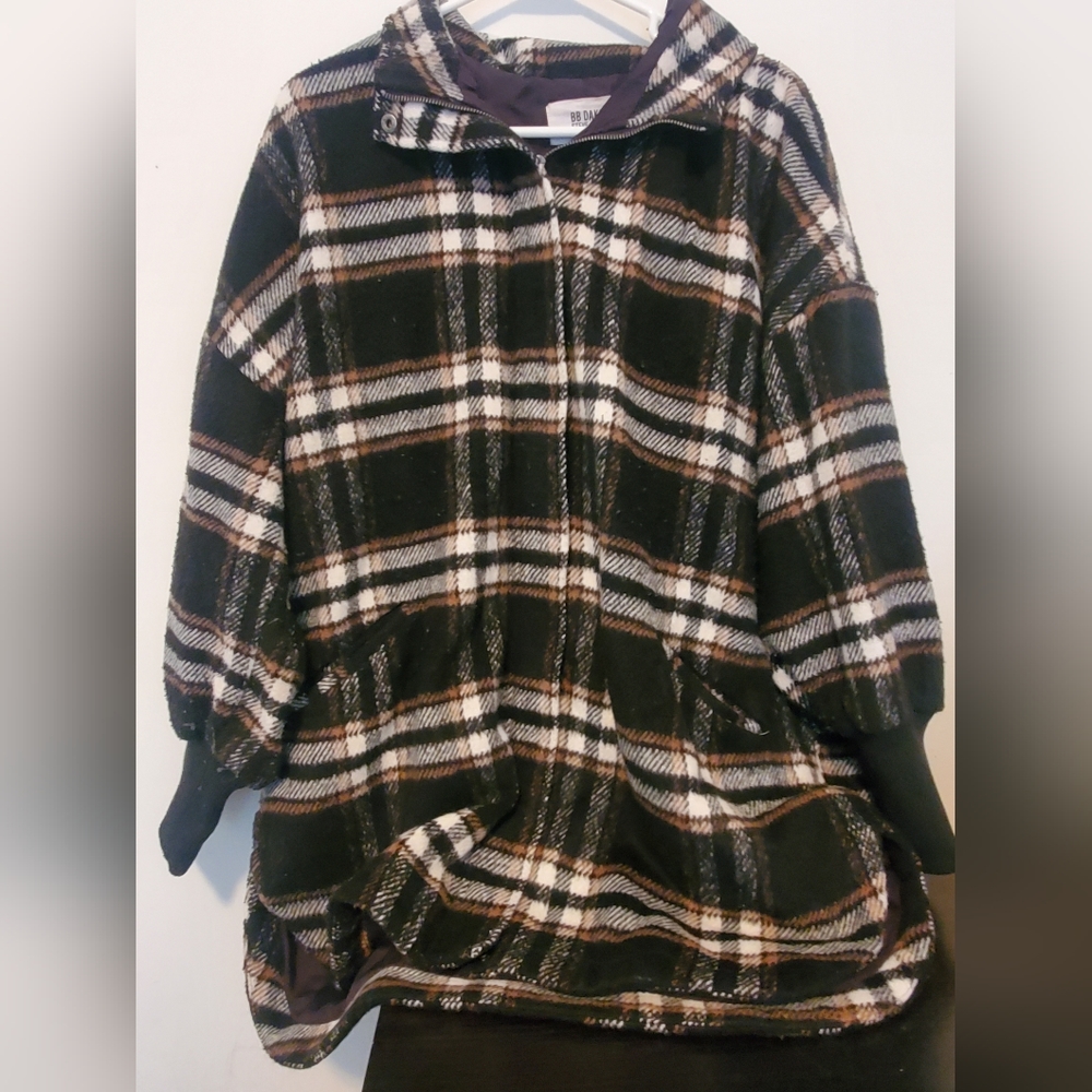 Bb Dakota plaid oversized coat